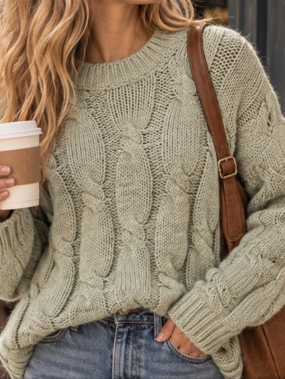 Pastiche Anthropologie Cable Knit Sweater SZ M Alpaca Wool Fisherman Grandpa